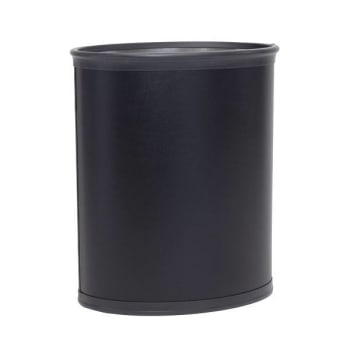Image for Hapco 13q Ignition Resistant Vegan Leatherette Wastebasket Black Package Of 6 from HD Supply