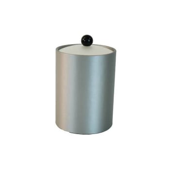 Hapco 2qt Round Leatherette Ice Bucket With Lid Wood Knob Package Of 12