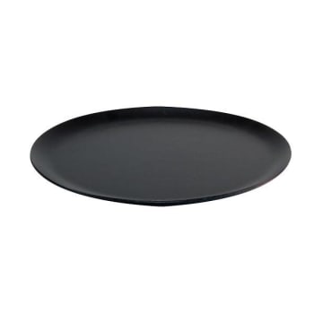 Hapco Eco-Luxury Certified Green Vegan Leatherette Round Tray Package Of 24