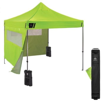 Image for Ergodyne 6052 Single Lime Heavy-Duty Tent Kit Mesh Windows - 10ft X 10ft from HD Supply