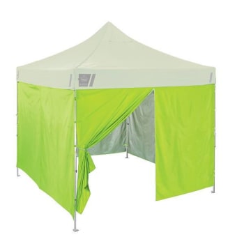 Ergodyne 6054 Lime Pop-Up Tent Sidewall Kit 10ft X 10ft Tent