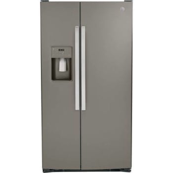 Image for GE 25.3 cu. ft. 36in. Side By Side Refrigerator With Ice Maker, Slate from HD Supply