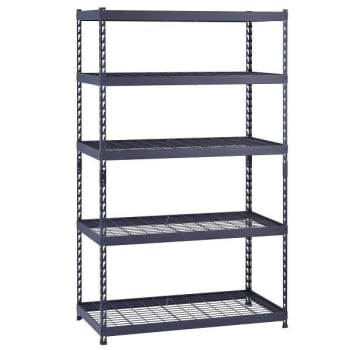 Image for Husky 5-Shelf Steel Heavy-Duty Garage Storage Shelving Unit In Black from HD Supply