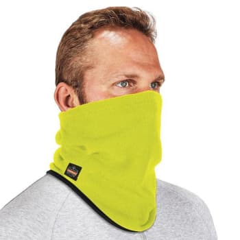 Ergodyne 6960 Hi-Vis Lime Fleece Neck Gaiter