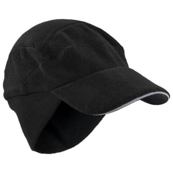 Image for Ergodyne 6807 Black Winter Baseball Cap With Ear Flaps from HD Supply