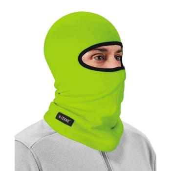Ergodyne 6821 Lime Balaclava Face Mask - Fleece