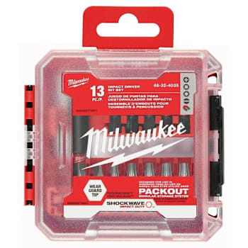 Image for Milwaukee Shockwave Impact Duty™ Driver Bit Set, 13 Piece from HD Supply