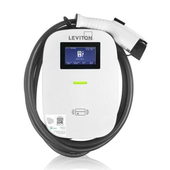 Leviton 80a Level 2 Ev Charging Station Management Software And Lcd Screen