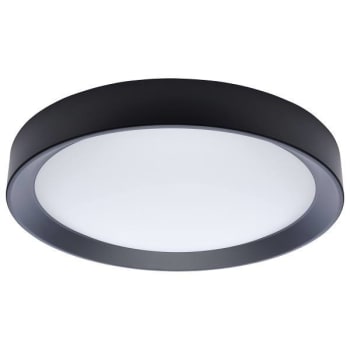 Image for SATCO Selene 17" LED Fixture, Flush Mount, Dimmable, CCT Selectable, Black from HD Supply