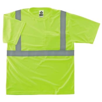 Image for Ergodyne 8289-Eco M Lime Class 2 Hi-Vis T-Shirt Recycled from HD Supply