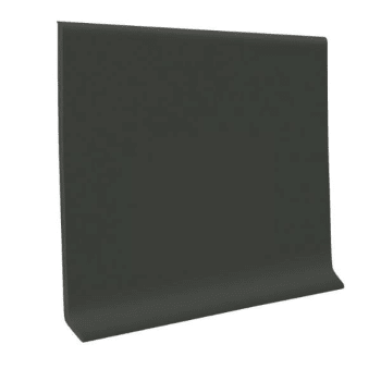 Roppe 4 In X .080 In X 48 In Black Brown Vinyl Wall Cove Base