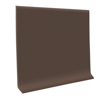 Image for Roppe 4 In X .080 In X 48 In Burnt Umber Vinyl Wall Cove Base from HD Supply