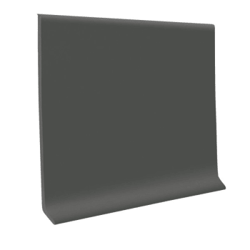 Roppe 4.5 In X .125 In X 48 In Charcoal Rubber Wall Cove Base