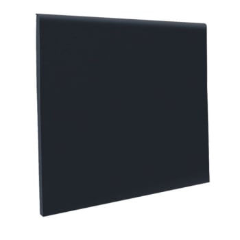 Image for Roppe 4 In X .125 In X 120 Ft Black Vinyl No Toe Wall Base Coil from HD Supply