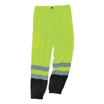 Image for Ergodyne 8910bk 4xl/5xl Lime Class E Hi-Vis Pants Black Bottom from HD Supply
