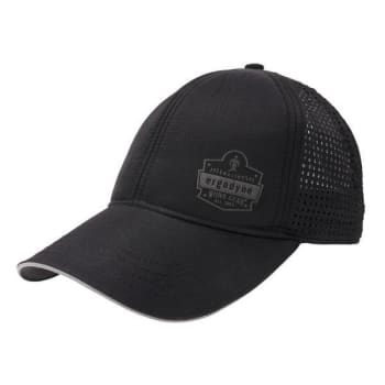 Image for Ergodyne 8937 Black Performance Cooling Baseball Hat from HD Supply