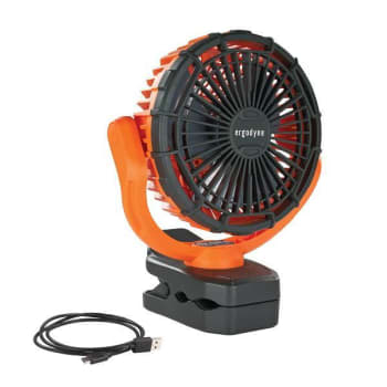 Ergodyne 6090 Orange Rechargeable Portable Jobsite Fan
