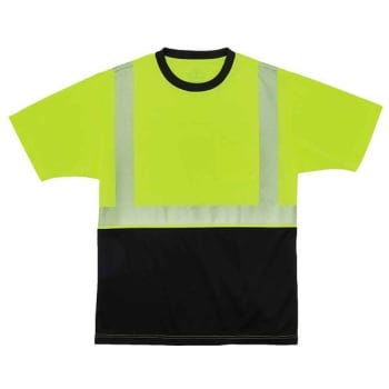 Ergodyne 8280bk 2XL Lime Class 2 Performance T-Shirt Black Bottom