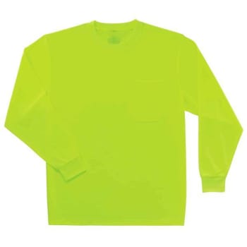 Ergodyne 8091 S Lime Non-Certified Hi-Vis Long Sleeve Shirt