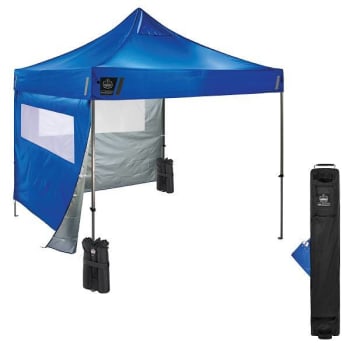 Ergodyne 6052 Single Blue Heavy-Duty Tent Kit Mesh Windows - 10ft X 10ft