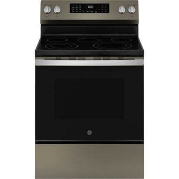 Image for GE ENERGY STAR 30 In. 5.3 Cu. Ft. Smooth Electric SmartHQ Freestanding Range With Air Fry, Steam Clean, Slate from HD Supply