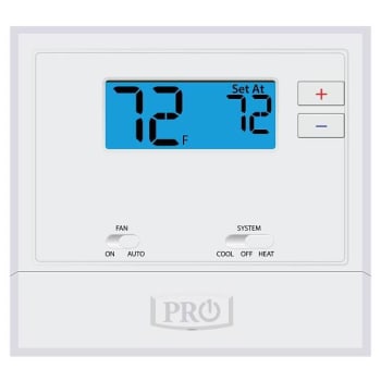 Image for Pro1 Digital Thermostat, Non-Programmable, Single Stage, 1 Heat, 1 Cool from HD Supply