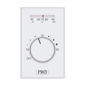 Image for Pro1 Line Voltage Thermostat, Non-Programmable, 4 Wire from HD Supply