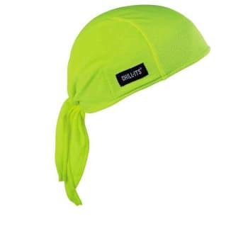 Ergodyne 6615 Lime High-Performance Terry Cloth Bandana Tie Case Of 6
