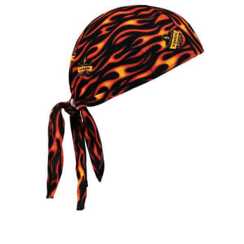 Image for Ergodyne 6615 Flames High-Performance Terry Cloth Bandana Tie Case Of 6 from HD Supply