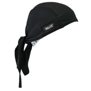 Ergodyne 6615 Black High-Performance Terry Cloth Bandana Tie Case Of 6