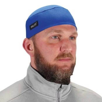 Image for Ergodyne 6630 Blue High-Performance Terry Cloth Skull Cap Case Of 6 from HD Supply