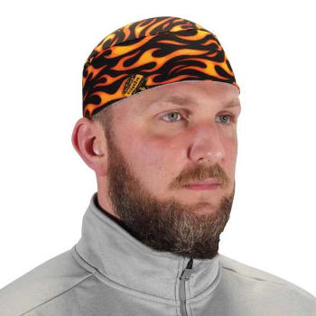 Image for Ergodyne 6630 Flames High-Performance Terry Cloth Skull Cap Case Of 6 from HD Supply