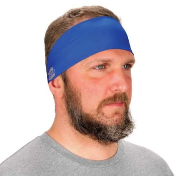 Image for Ergodyne 6634 Blue Cooling Headband Performance Knit Case Of 6 from HD Supply
