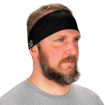 Ergodyne 6634 Black Cooling Headband Performance Knit Case Of 6