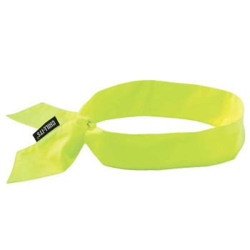 Ergodyne 6700 Lime Cooling Bandana Headband Polymer Tie Case Of 24