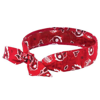 Image for Ergodyne 6700 Red Western Cooling Bandana Headband Polymer Tie Case Of 24 from HD Supply