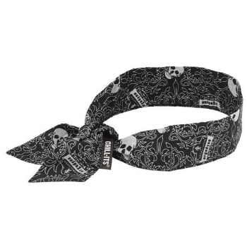 Image for Ergodyne 6700 Skulls Cooling Bandana Headband Polymer Tie Case Of 24 from HD Supply