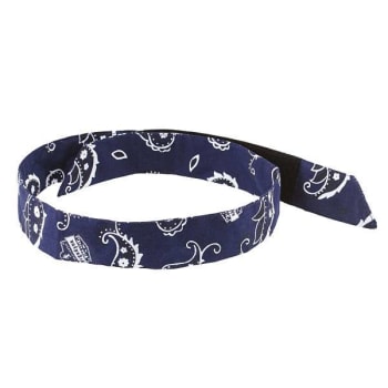 Ergodyne 6705 Navy Western Cooling Bandana Headband Polymers Hl Case Of 24