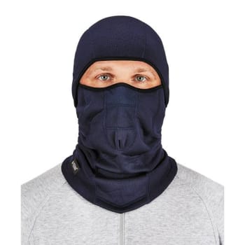 Image for Ergodyne 6823 Navy Hinged Balaclava Face Mask Top Case Of 12 from HD Supply