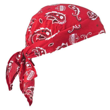 Image for Ergodyne 6710ct Red Western Cooling Bandana Triangle Hat Pva Tie Case Of 6 from HD Supply