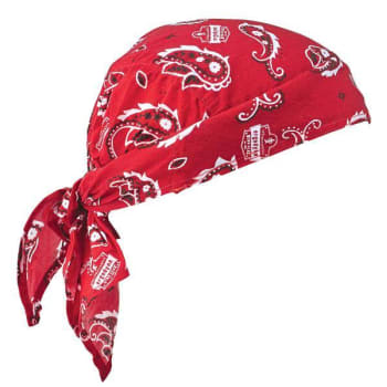 Image for Ergodyne 6710 Red Western Cooling Bandana Triangle Hat Polymers Tie Case Of 24 from HD Supply