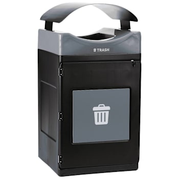 Image for Commercial Zone® Avante™ Trash Container, 55-Gallon Unit W/Canopy Lid, Liner Included from HD Supply