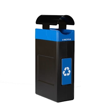 Image for Commercial Zone® Avante™ Recycling Container, 30-Gallon Narrow Unit W/Canopy Lid, Liner Included from HD Supply