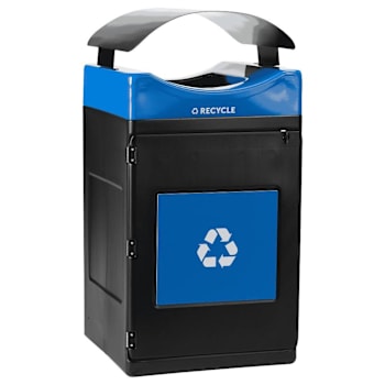 Image for Commercial Zone® Avante™ Recycle Container, 55-Gallon Unit W/Canopy Lid, Liner Included from HD Supply