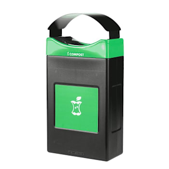 Image for Commercial Zone® Avante™ Compost Container, 30-Gallon Shallow Unit W/Canopy Lid, Liner Included from HD Supply