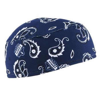 Ergodyne 6630 Navy Western High-Performance Terry Cloth Skull Cap Case Of 6