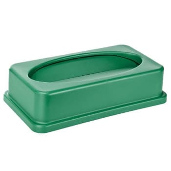 Image for Alpine Industries 23 Gallon Slim Trash Can Swing Lid Lime Green from HD Supply