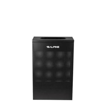 Image for Alpine Industries 13 Gal Black Perforated Metal Rectangular Decorative Waste Can from HD Supply
