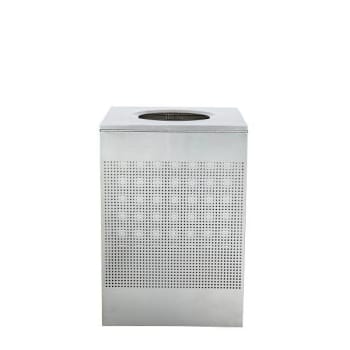 Image for Alpine Industries 40 Gallon Ss Square Perforated Decorative Trash Can from HD Supply
