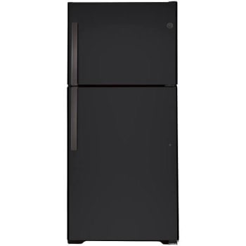 Image for GE 21.9 Cubic Feet Garage Ready Top-Freezer Refrigerator, Black Slate from HD Supply